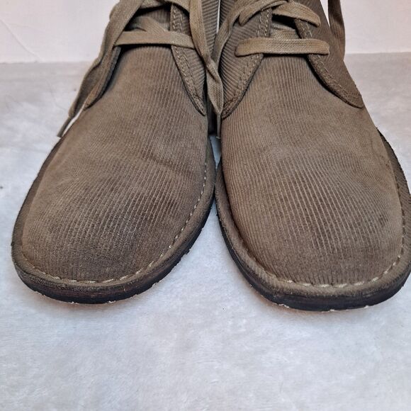 John Varvatos U.S.A. Corduroy Chukka Boots Mens 11.5M Tan Desert - Picture 9 of 13